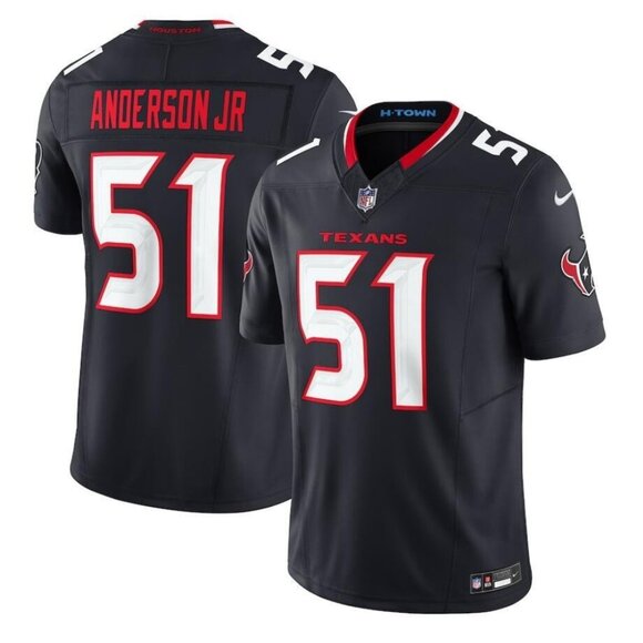 Mens Youths Kids Womens 51 Will Anderson Jr Navy Stitched Jersey